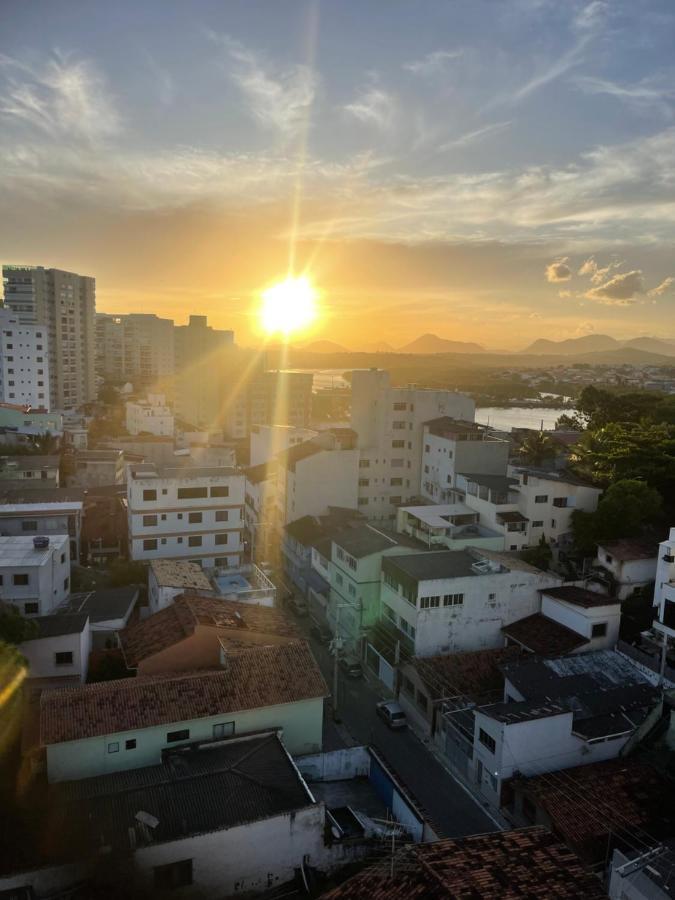 Apartamento Guarapari pé na areia com Wi-Fi e Garagem Exterior foto