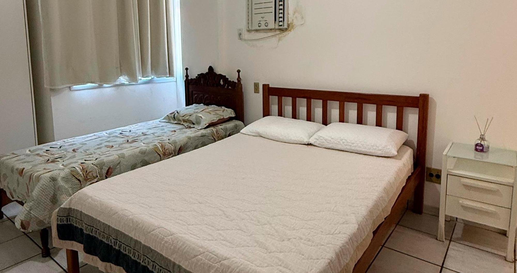 Apartamento Guarapari pé na areia com Wi-Fi e Garagem Exterior foto
